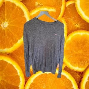 Hollister Gray Marled Crew Neck Sweater Size‎ Large